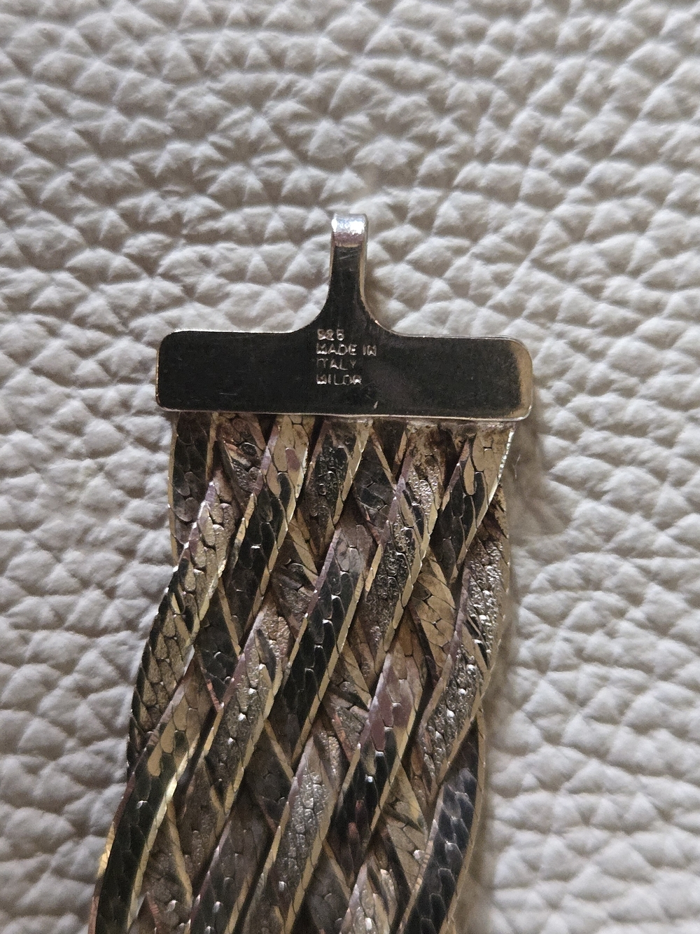 Silver Cameo Braided Multi-Strand Bracelet - Silver - Picture 12 of 14